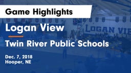 Logan View  vs Twin River Public Schools Game Highlights - Dec. 7, 2018