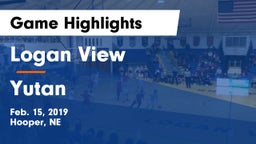 Logan View  vs Yutan  Game Highlights - Feb. 15, 2019