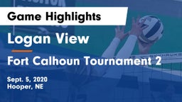 Logan View  vs Fort Calhoun Tournament 2 Game Highlights - Sept. 5, 2020