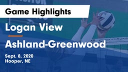 Logan View  vs Ashland-Greenwood  Game Highlights - Sept. 8, 2020