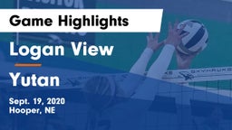 Logan View  vs Yutan  Game Highlights - Sept. 19, 2020