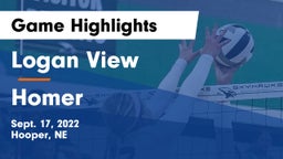 Logan View  vs Homer  Game Highlights - Sept. 17, 2022