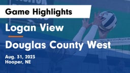 Logan View  vs Douglas County West  Game Highlights - Aug. 31, 2023