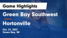 Green Bay Southwest  vs Hortonville  Game Highlights - Oct. 22, 2022