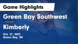 Green Bay Southwest  vs Kimberly  Game Highlights - Oct. 27, 2022