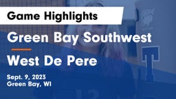 Green Bay Southwest  vs West De Pere  Game Highlights - Sept. 9, 2023