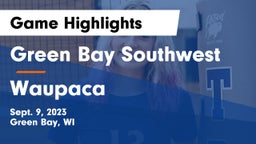 Green Bay Southwest  vs Waupaca  Game Highlights - Sept. 9, 2023