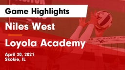 Niles West  vs Loyola Academy  Game Highlights - April 20, 2021