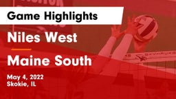 Niles West  vs Maine South  Game Highlights - May 4, 2022