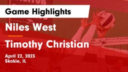 Niles West  vs Timothy Christian  Game Highlights - April 22, 2023