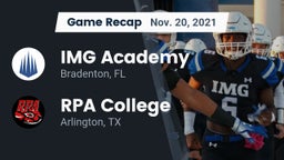 Recap: IMG Academy vs. RPA College 2021