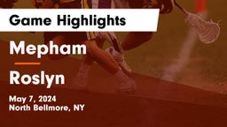 Mepham  vs Roslyn  Game Highlights - May 7, 2024