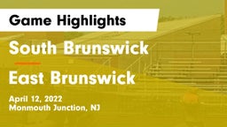 South Brunswick  vs East Brunswick Game Highlights - April 12, 2022