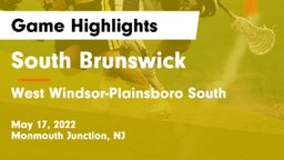 South Brunswick  vs West Windsor-Plainsboro South  Game Highlights - May 17, 2022