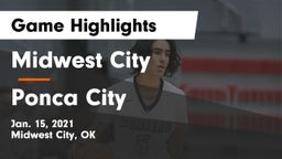 Midwest City  vs Ponca City  Game Highlights - Jan. 15, 2021