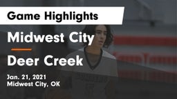 Midwest City  vs Deer Creek  Game Highlights - Jan. 21, 2021