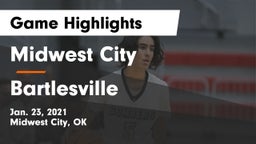 Midwest City  vs Bartlesville  Game Highlights - Jan. 23, 2021