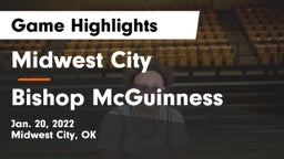Midwest City  vs Bishop McGuinness  Game Highlights - Jan. 20, 2022