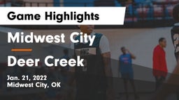 Midwest City  vs Deer Creek  Game Highlights - Jan. 21, 2022