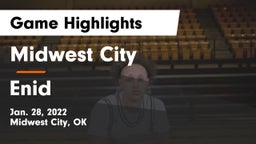 Midwest City  vs Enid  Game Highlights - Jan. 28, 2022