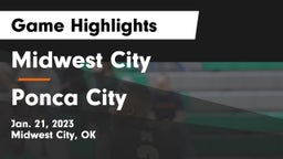 Midwest City  vs Ponca City  Game Highlights - Jan. 21, 2023