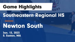 Southeastern Regional HS vs Newton South  Game Highlights - Jan. 13, 2023