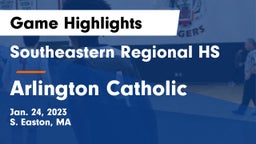 Southeastern Regional HS vs Arlington Catholic  Game Highlights - Jan. 24, 2023