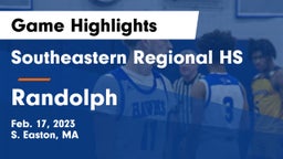 Southeastern Regional HS vs Randolph  Game Highlights - Feb. 17, 2023