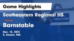 Southeastern Regional HS vs Barnstable  Game Highlights - Dec. 15, 2023