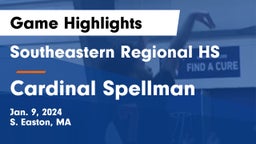 Southeastern Regional HS vs Cardinal Spellman  Game Highlights - Jan. 9, 2024