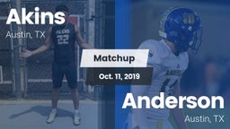 Matchup: Akins  vs. Anderson  2019