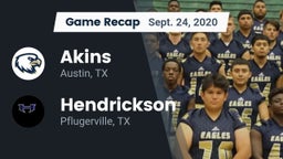 Recap: Akins  vs. Hendrickson  2020