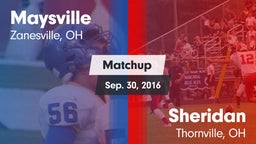 Matchup: Maysville High vs. Sheridan  2016