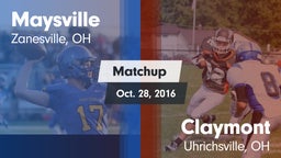 Matchup: Maysville High vs. Claymont  2016