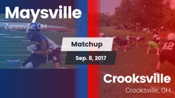 Matchup: Maysville High vs. Crooksville  2017