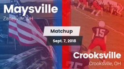 Matchup: Maysville High vs. Crooksville  2018