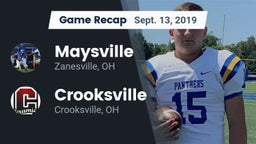Recap: Maysville  vs. Crooksville  2019