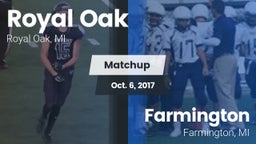 Matchup: Royal Oak High vs. Farmington  2017