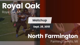 Matchup: Royal Oak High vs. North Farmington  2018
