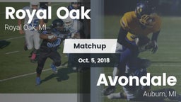 Matchup: Royal Oak High vs. Avondale  2018