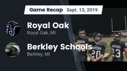 Recap: Royal Oak  vs. Berkley Schools 2019