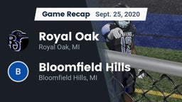 Recap: Royal Oak  vs. Bloomfield Hills  2020