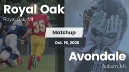 Matchup: Royal Oak High vs. Avondale  2020