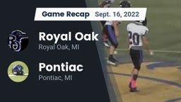 Recap: Royal Oak  vs. Pontiac  2022