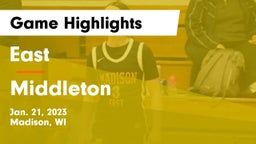 East  vs Middleton  Game Highlights - Jan. 21, 2023