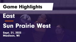 East  vs Sun Prairie West  Game Highlights - Sept. 21, 2023