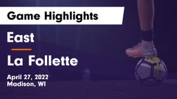 East  vs La Follette  Game Highlights - April 27, 2022