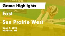 East  vs Sun Prairie West  Game Highlights - Sept. 9, 2023