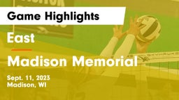 East  vs Madison Memorial  Game Highlights - Sept. 11, 2023