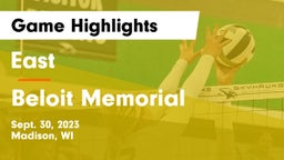 East  vs Beloit Memorial  Game Highlights - Sept. 30, 2023